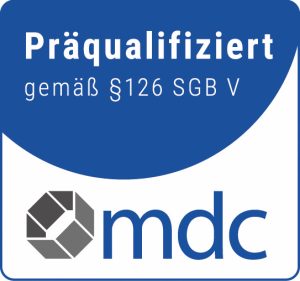 Präqualifiziert gemäß § 126 SGB V (mdc medical device certification GmbH)